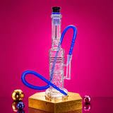 Straight Base Triple Percolator Glass Waterpipe 47cm | Shisha Glass