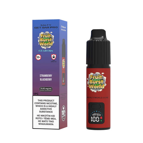 Strawberry Blackberry - Salty GET Bar PRO Disposable Vape | Shisha Glass