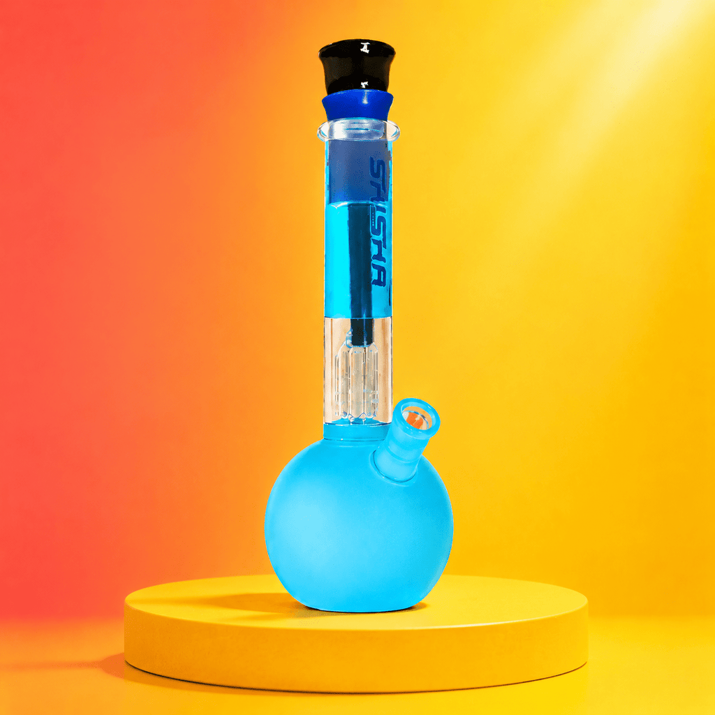 Tree Percolator Round Base Glass Waterpipe With Ice Catcher 26cm | Shisha Glass