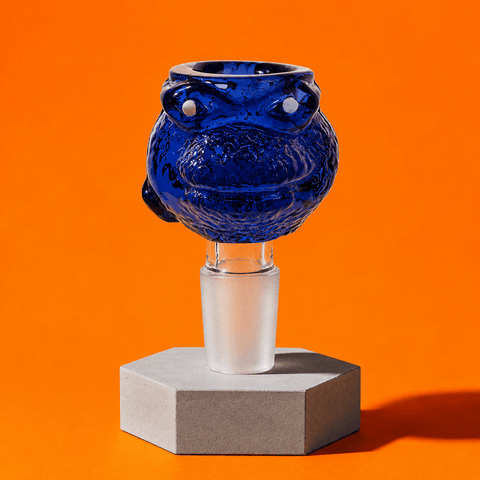 USA Turtles Head Blue Glass Shisha Bowl 14.5mm | Shisha Glass