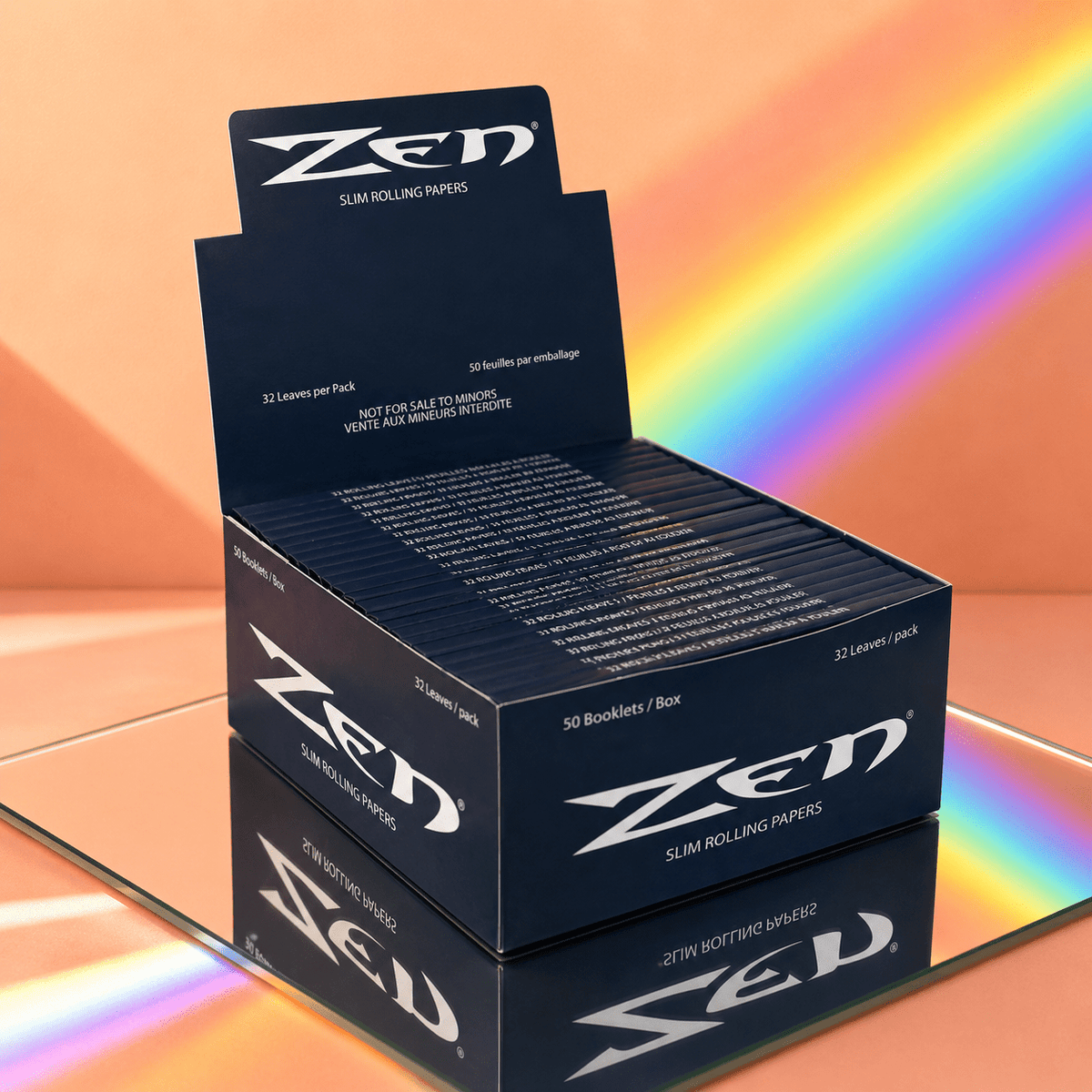 ZEN BLUE King Size Slim Rolling Papers | Shisha Glass
