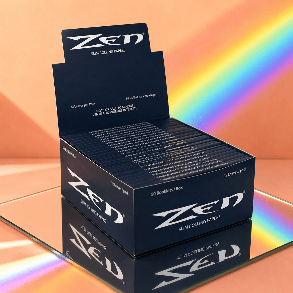 ZEN BLUE King Size Slim Rolling Papers | Shisha Glass