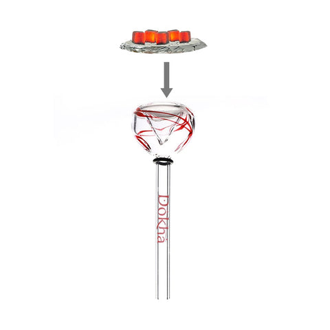 14mm Female Dokha Glass Shisha Bowl JL-238GC - Shisha Glass