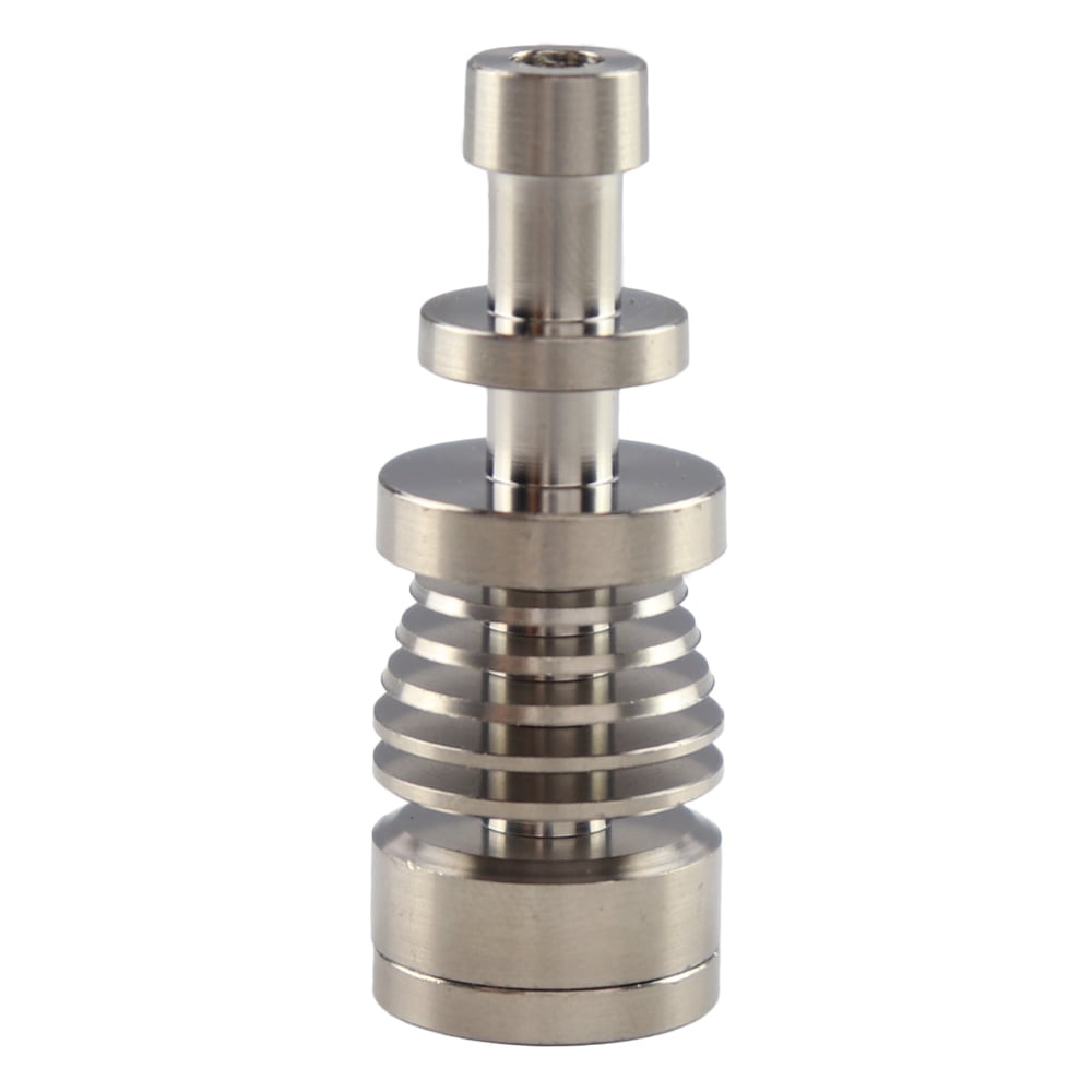 14mm/18mm Male Titanium Domeless Concentrate with Plate | Shisha Glass