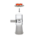 18mm Female Glass Shisha Bowl With Handle - Shisha Glass