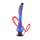 Acrylic Curve Neck Round Base Bong 40cm - Shisha Glass
