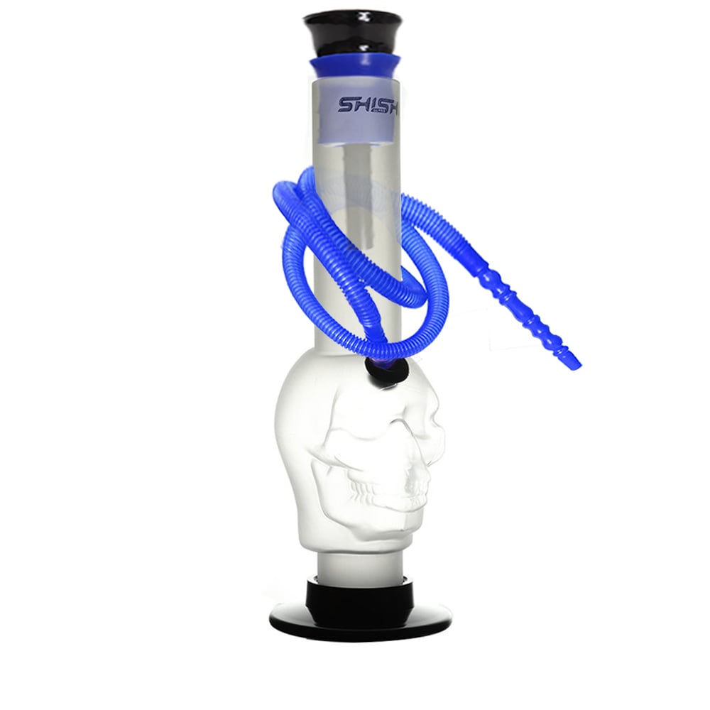 Acrylic Skull Face Round Base Bong 25cm - Shisha Glass