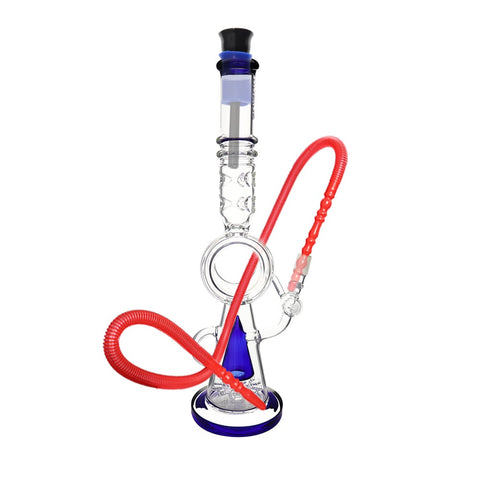 Beaker Base Double Percolator Glass Bong 45cm - Shisha Glass