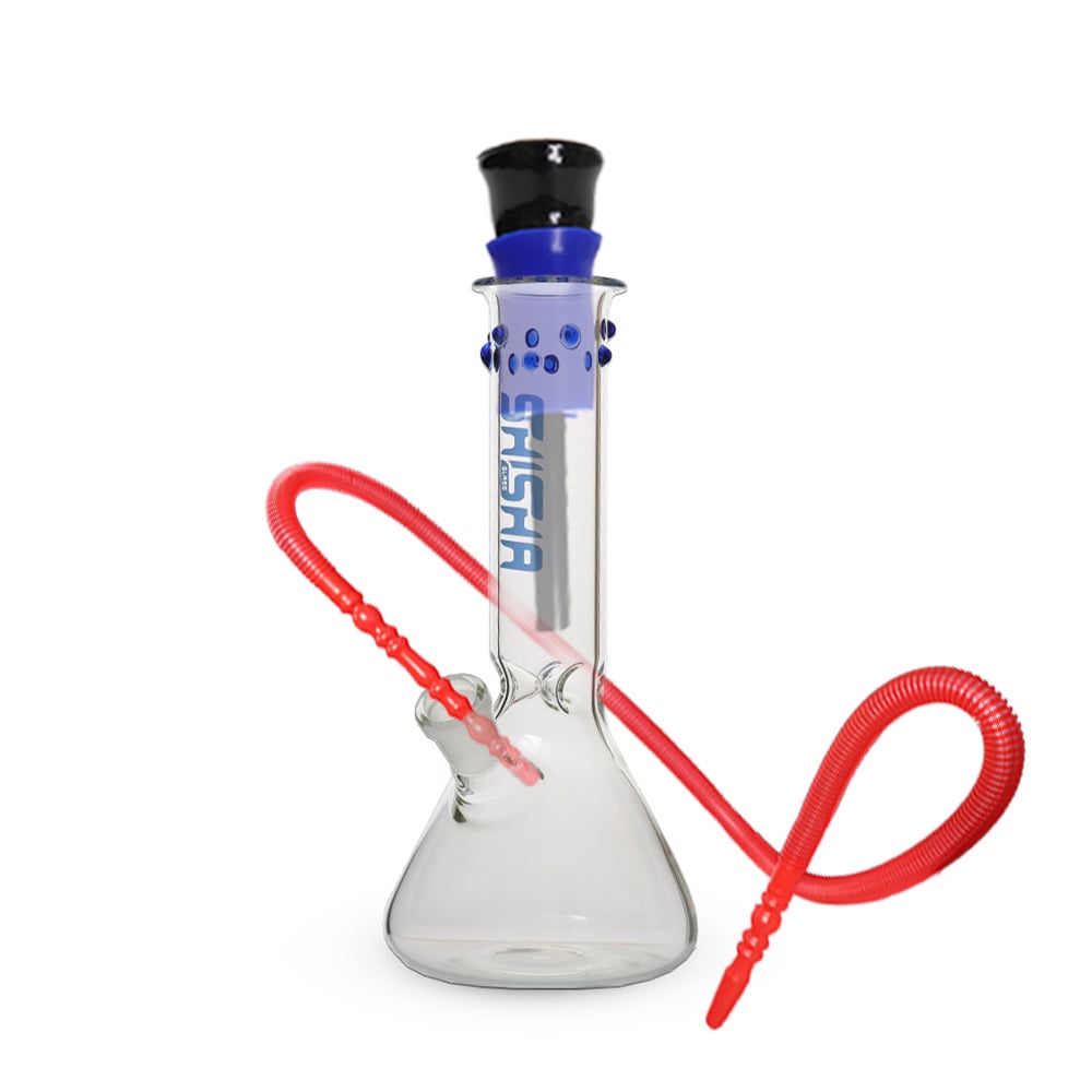 Beaker Base Glass Bong With Ice Catcher 20cm - Shisha Glass