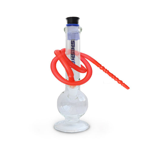 Bubble Round Base Glass Bong With Ice Catcher 26cm - Shisha Glass