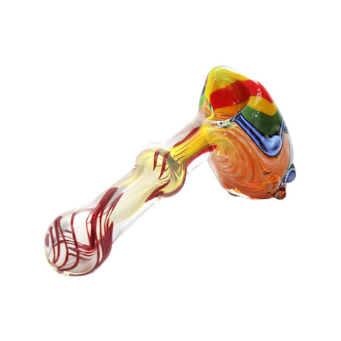 Coloured Glass Sherlock Smoking Pipe 11cm | Shisha Glass