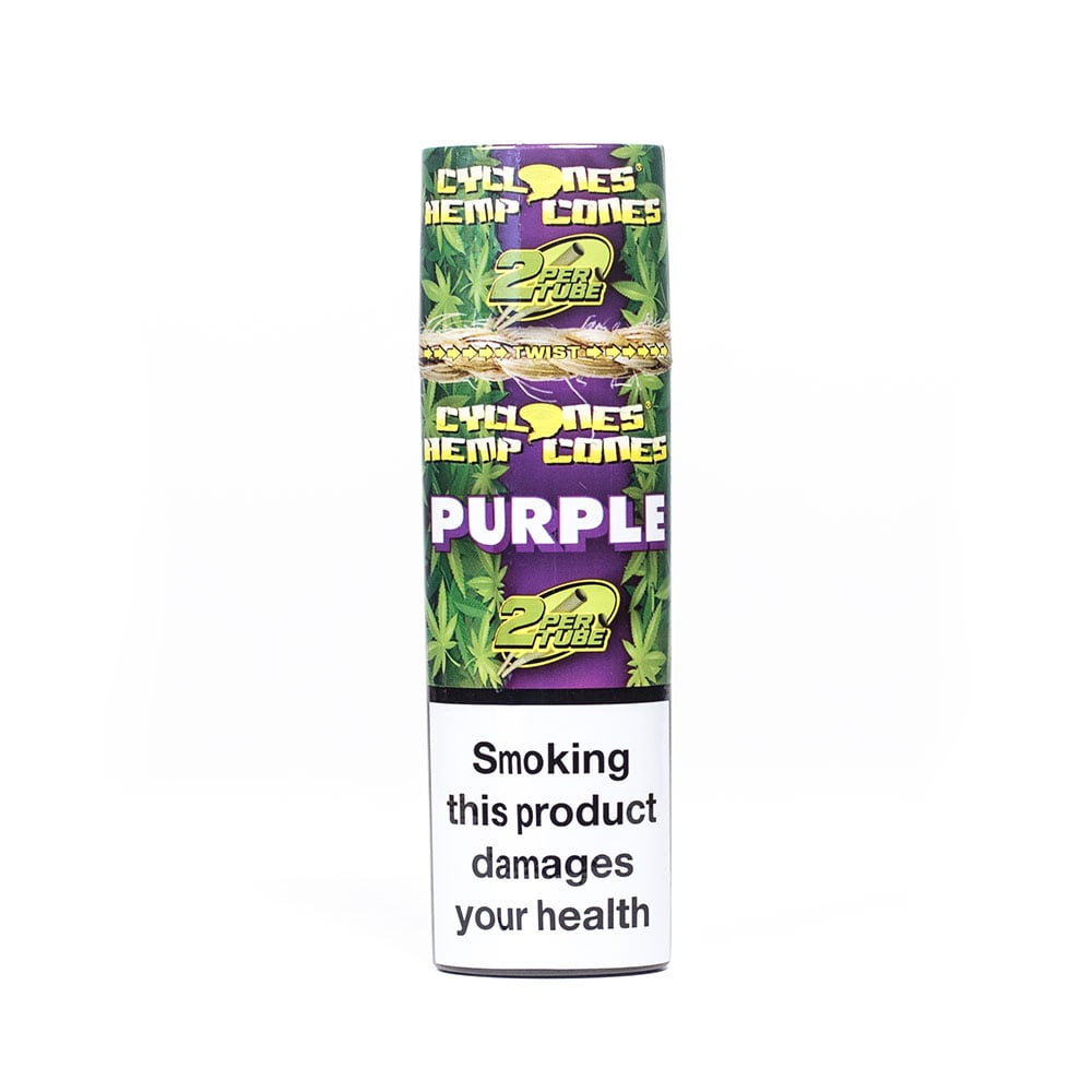 Cyclone Hemp Purple 2pk - Shisha Glass