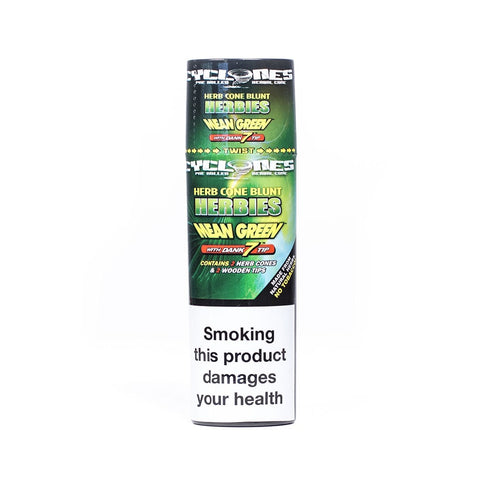 Cyclone Herbies Mean Green 2pk - Shisha Glass