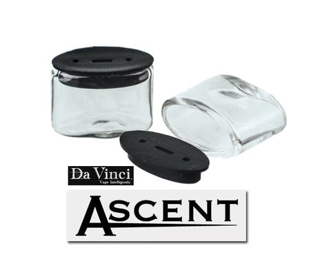 DaVinci Ascent Weed Vaporizer Jars 2Piece - Shisha Glass