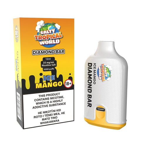 Diamond Bar Ice Mango Disposable Vape - Shisha Glass