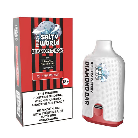 Diamond Bar Ice Strawberry Disposable Vape - Shisha Glass