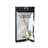 Dokha Brass & Wooden Smoking Pipe 10cm | Shisha Glass