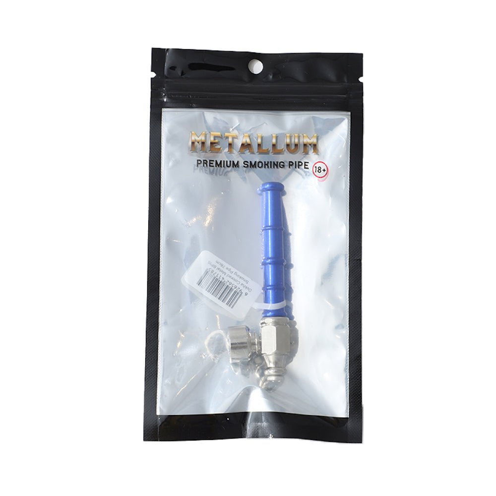 Dokha Colored Metal Smoking Pipe 7.6cm Shisha Glass