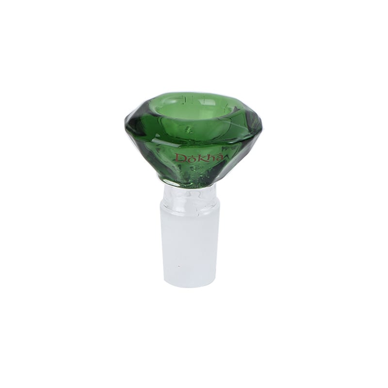 Dokha Diamond Shine X2 Bowl Drop Cone Glass Pipe 18mm - Shisha Glass