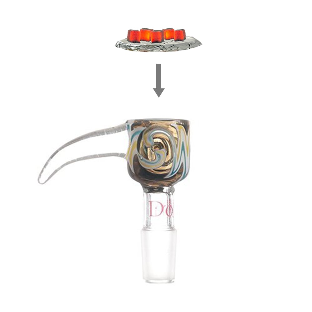 Dokha Dragon Shisha Bowl 14mm - Shisha Glass