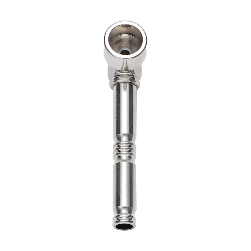 Dokha Electroplated Brass Smoking Pipe 7.7cm | Shisha Glass