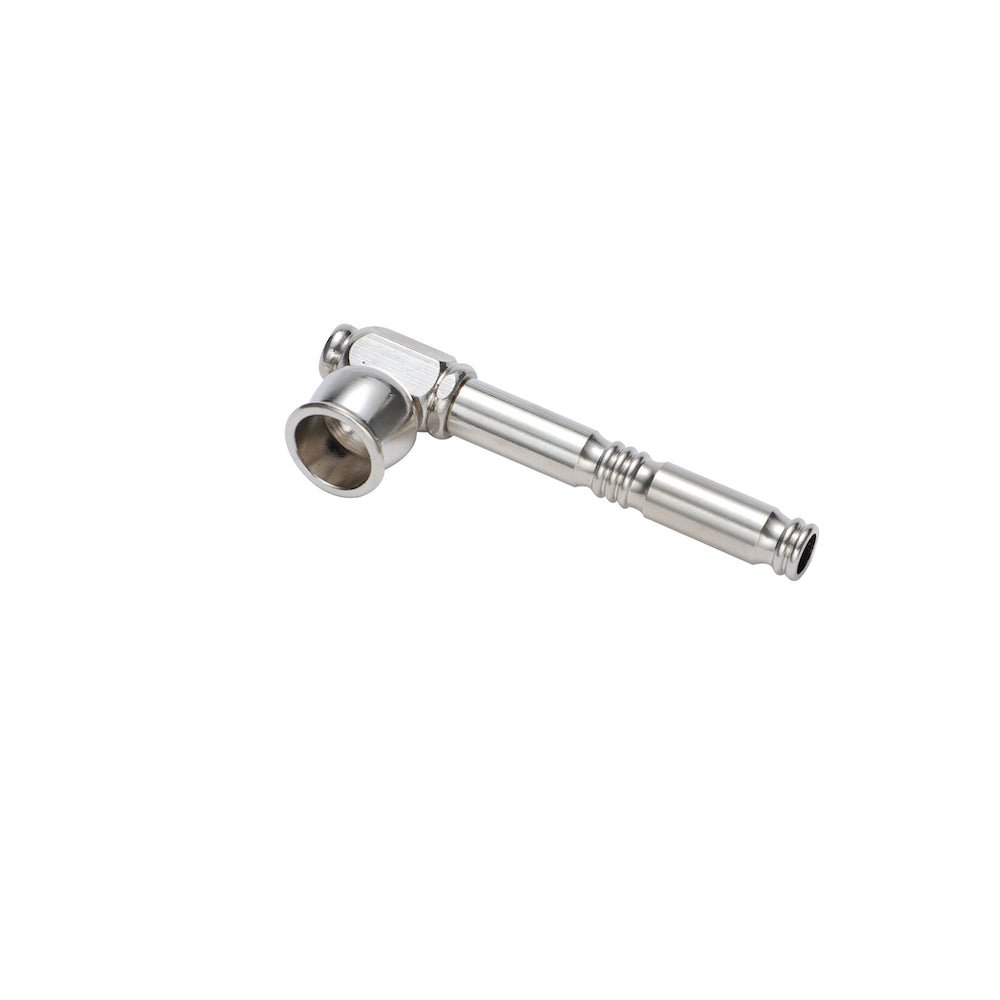 Dokha Electroplated Brass Smoking Pipe 7.7cm | Shisha Glass