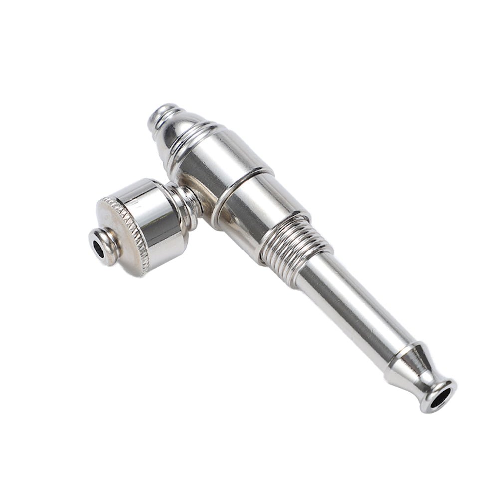Dokha Electroplated Brass Smoking Pipe 7cm | Shisha Glass
