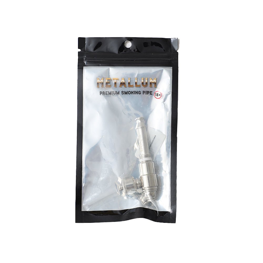 Dokha Electroplated Brass Smoking Pipe 7cm | Shisha Glass