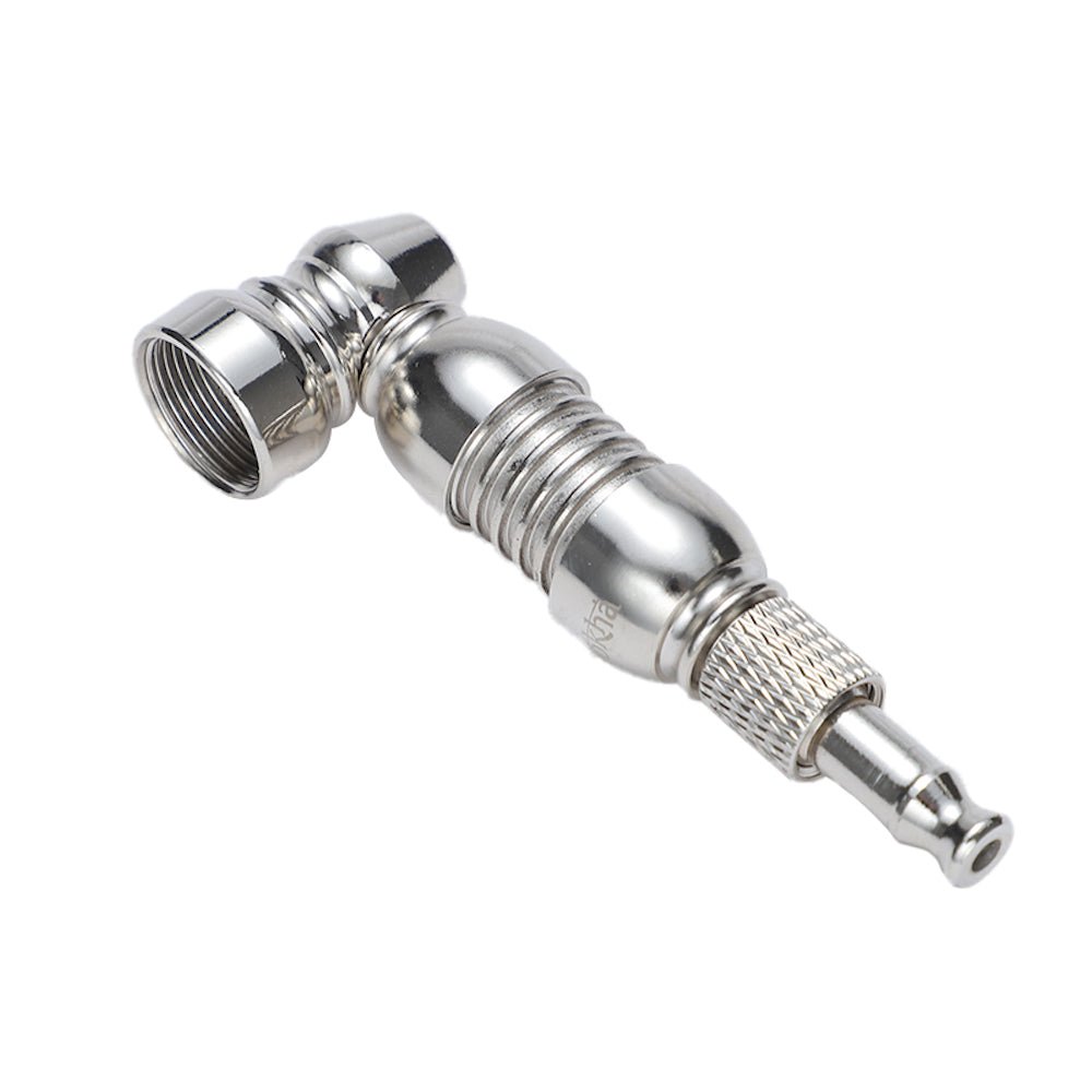 Dokha Electroplated Brass Smoking Pipe 8.4cm | Shisha Glass