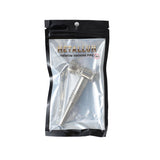 Dokha Electroplated Brass Smoking Pipe 8.6cm | Shisha Glass