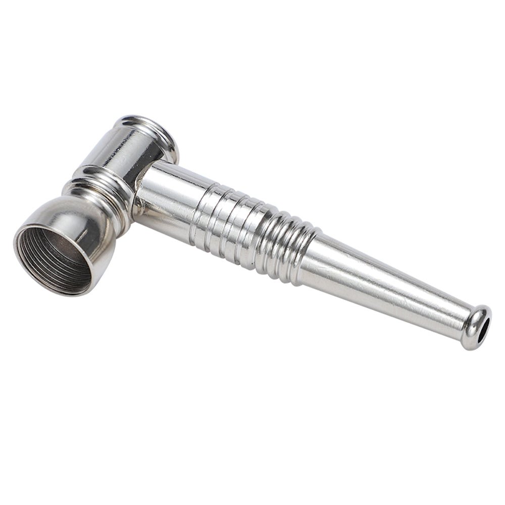 Dokha Electroplated Brass Smoking Pipe 8.6cm | Shisha Glass