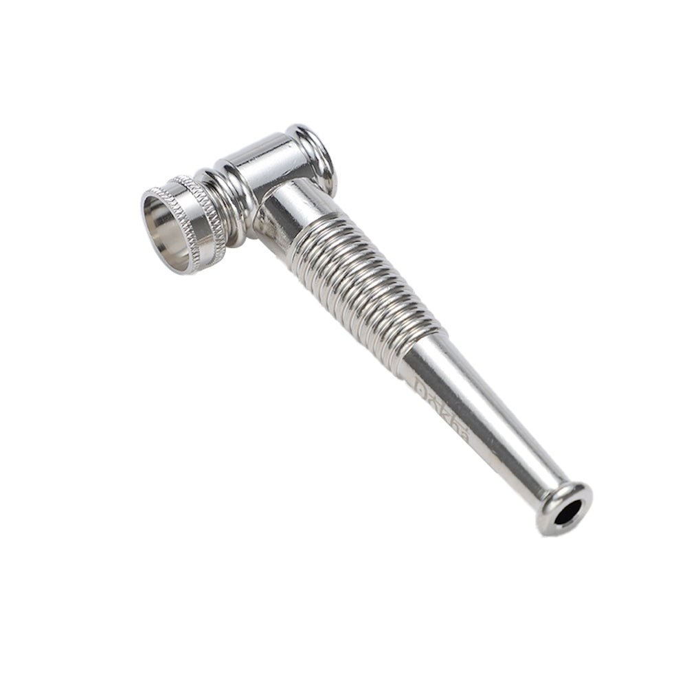 Dokha Electroplated Brass Smoking Pipe 9.4cm | Shisha Glass