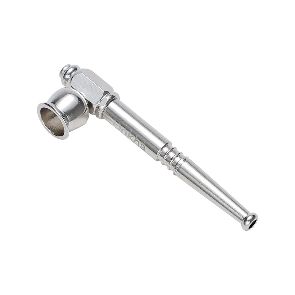 Dokha Electroplated Brass Smoking Pipe 9cm | Shisha Glass