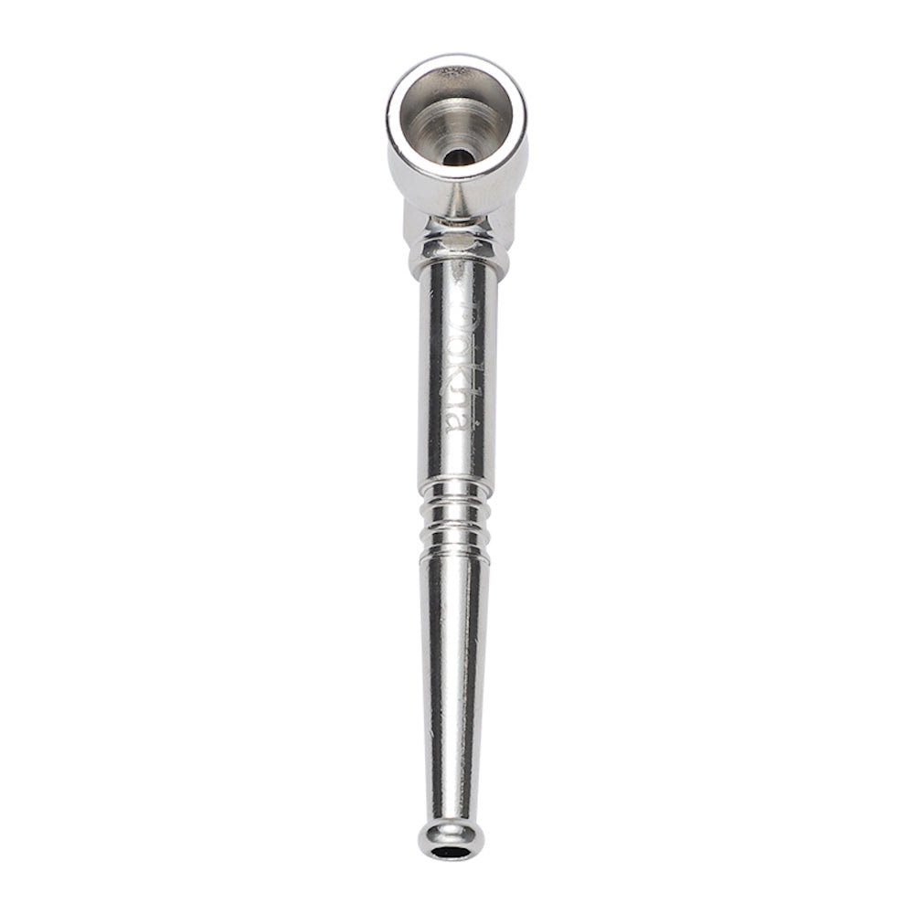 Dokha Electroplated Brass Smoking Pipe 9cm | Shisha Glass