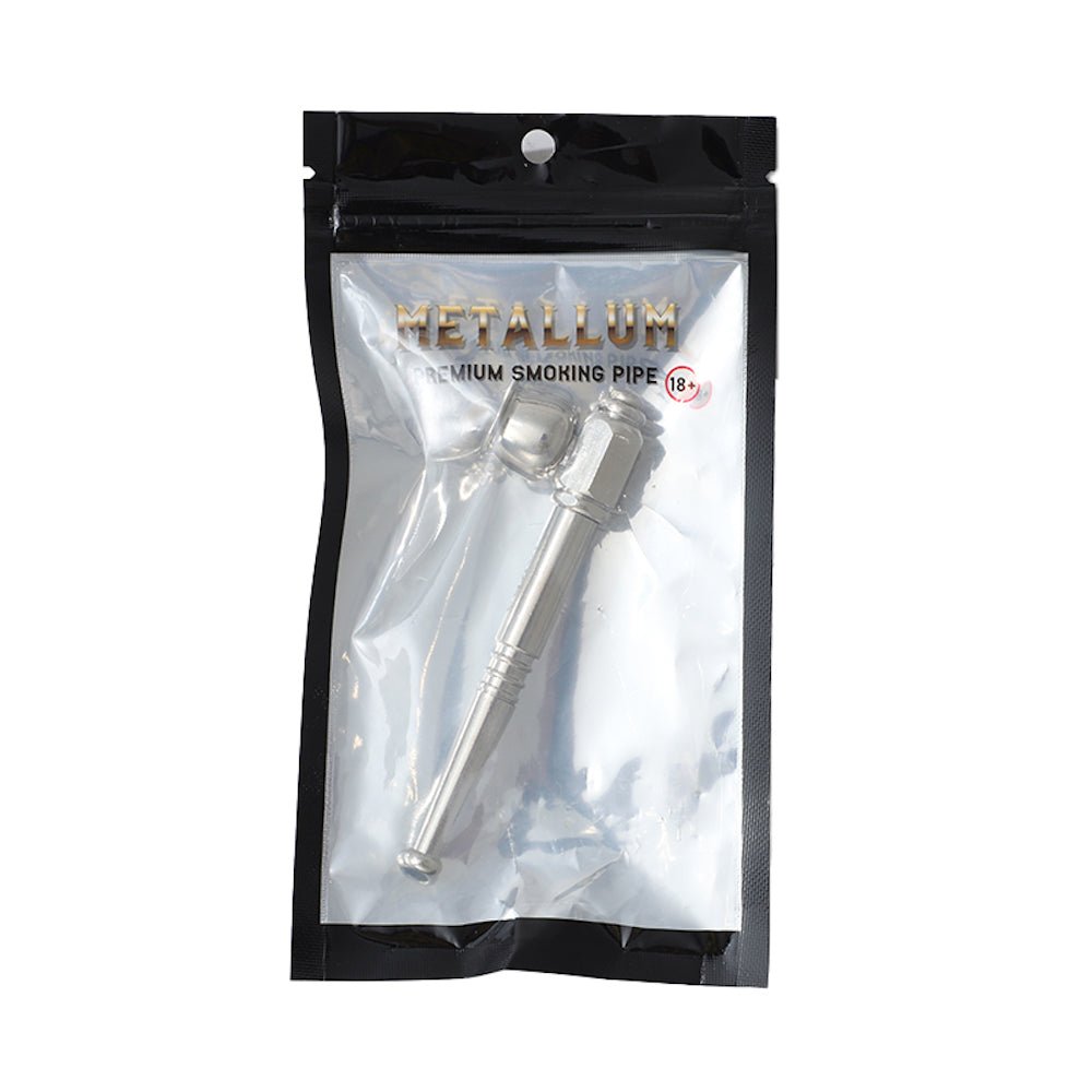 Dokha Electroplated Brass Smoking Pipe 9cm | Shisha Glass