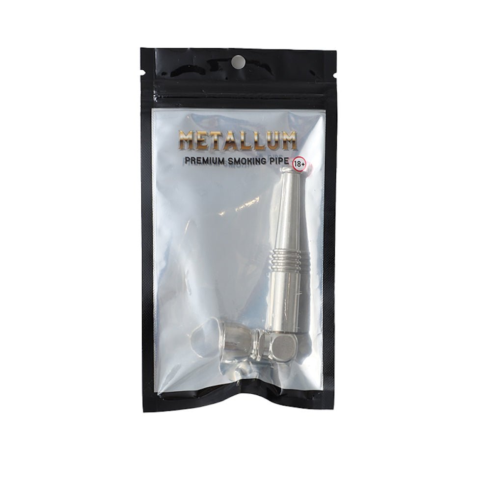 Dokha Electroplated Metal Smoking Pipe 8.6cm | Shisha Glass