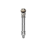 Dokha Electroplated Metal Smoking Pipe 8.8cm | Shisha Glass