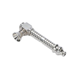 Dokha Electroplated Metal Smoking Pipe 8.8cm | Shisha Glass