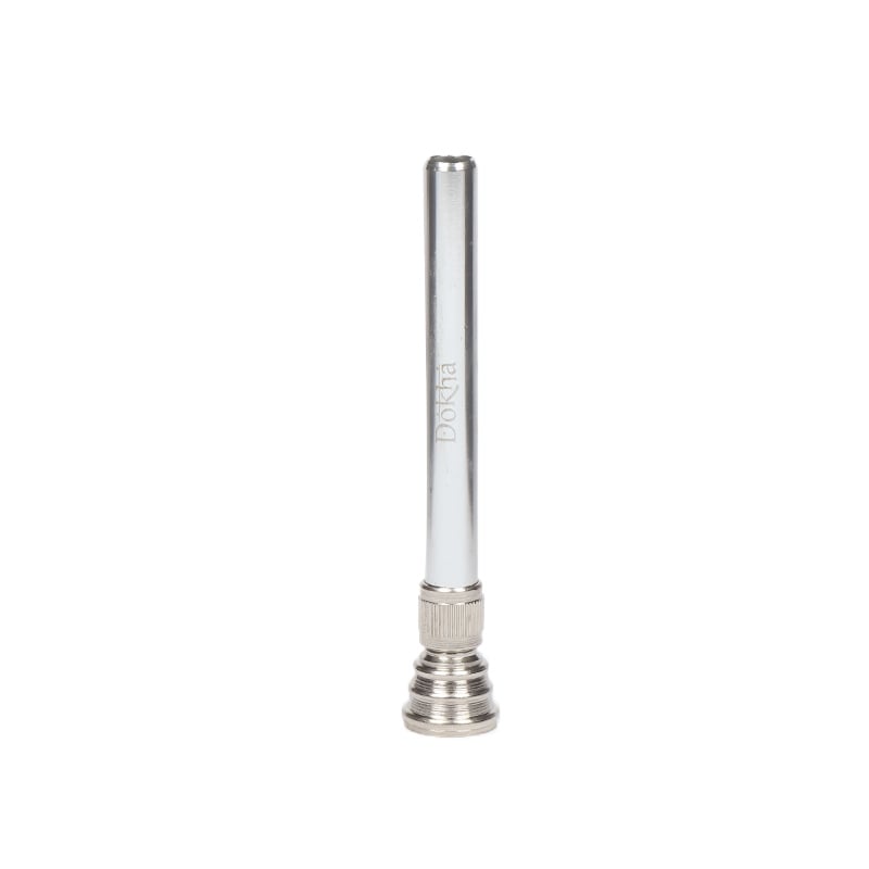 Dokha Flair Metal Stem Silver 14mm 12cm - Shisha Glass