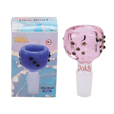 Dokha Glass Dice Dropcone 14mm | Shisha Glass