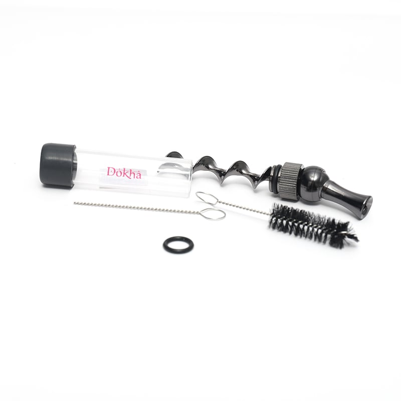 Dokha Glass Twister Billiard Weed Pipe 10cm