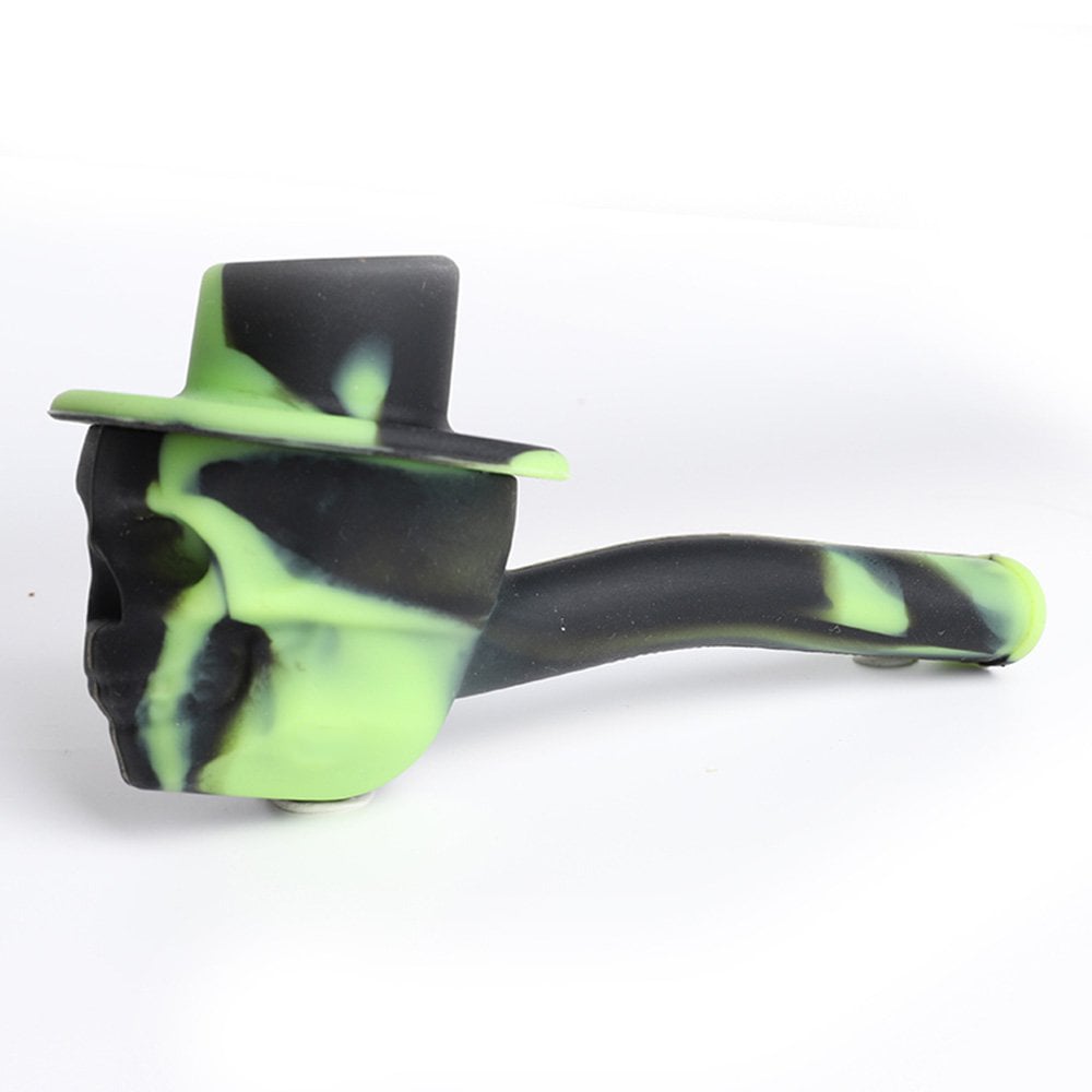 Dokha Silicone Skull Hat Sherlock Weed Pipe 14cm