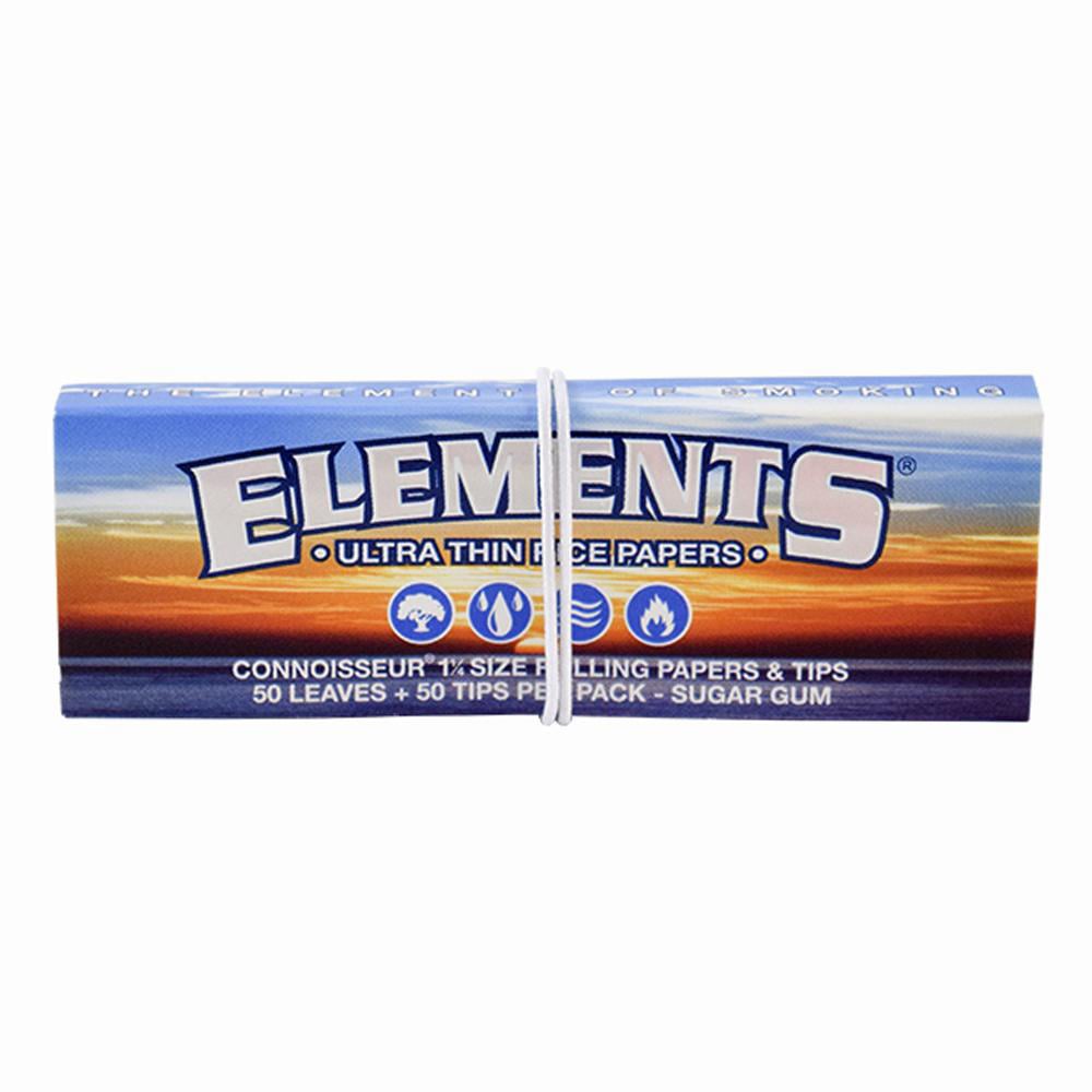 Elements Connoisseur 1 1/4 Papers + Tips 50 Leaves