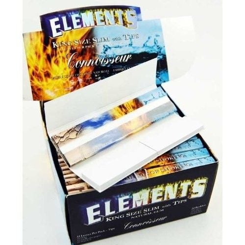 Elements Rooling Tips Elements King Size Ultra Slims Connoisseur Rolling Papers & Tips ...