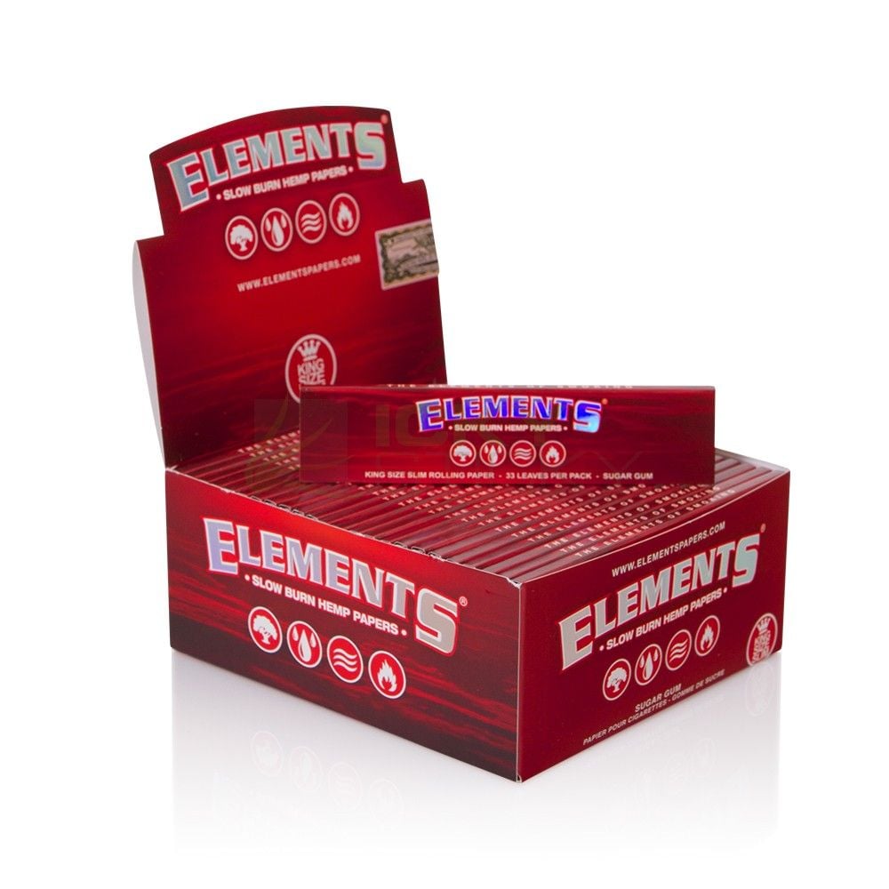 Elements Red Connoisseur King size paper + Tips