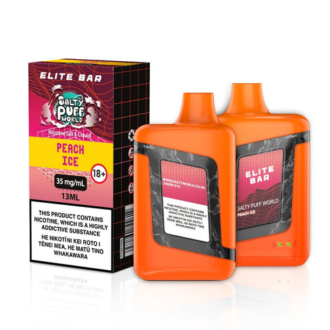 Elite Bar Peach Ice Disposable Vape - Shisha Glass