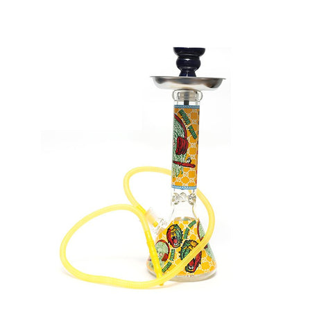 Glass Beaker Base Fancy Lion 2 Bong With Ice Catcher 36cm - Shisha Glass