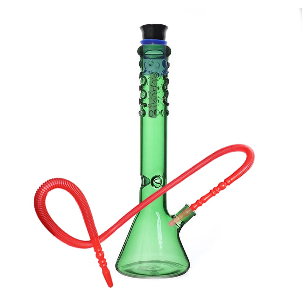Glass Beaker Base Snake Bong with Ice Catcher 40cm - Shisha Glass