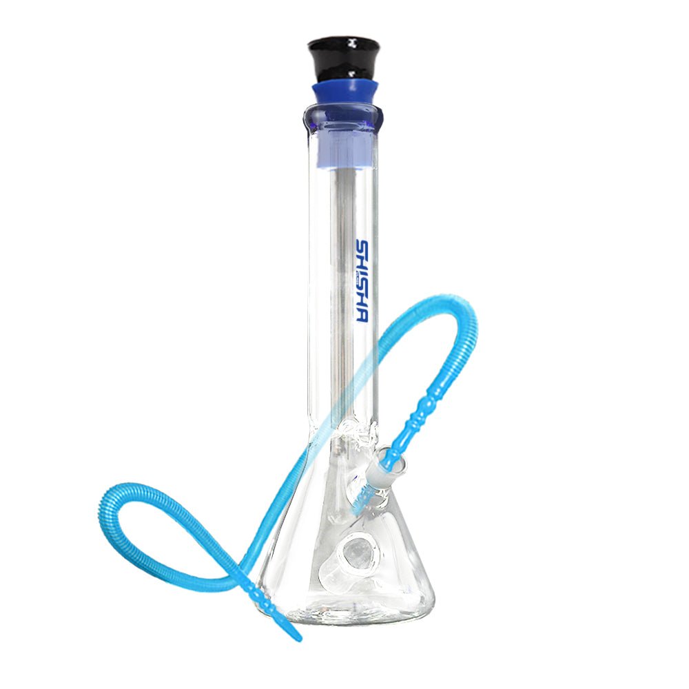 Glass Beaker Base Bong With Lighter Holster and Ice Catcher 36cm - Shisha Glass