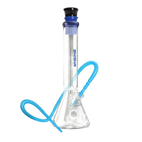 Glass Beaker Base Bong With Lighter Holster and Ice Catcher 36cm - Shisha Glass